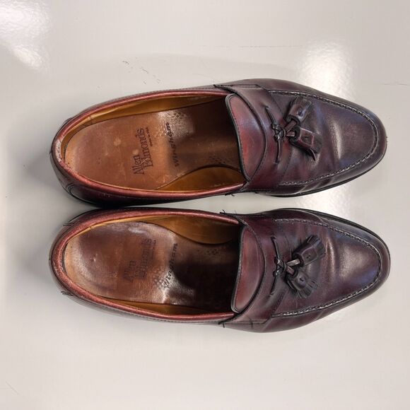 Allen Edmonds Wingham Tassel Loafers 10B Burgundy Oxblood Leather USA main image 11